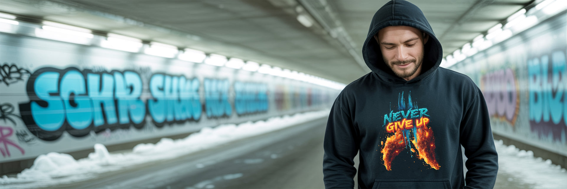 Snowtigz Urban Ice Specials Herren Hoodies | Urban Typografie Streetwear