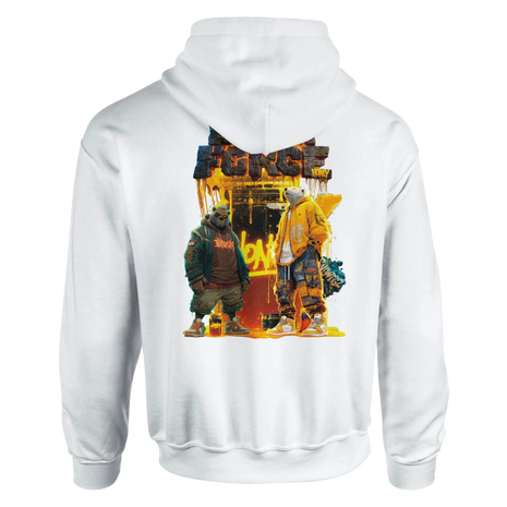 Herren Hoodie Snowtigz Bear Force Graffiti Honey Style