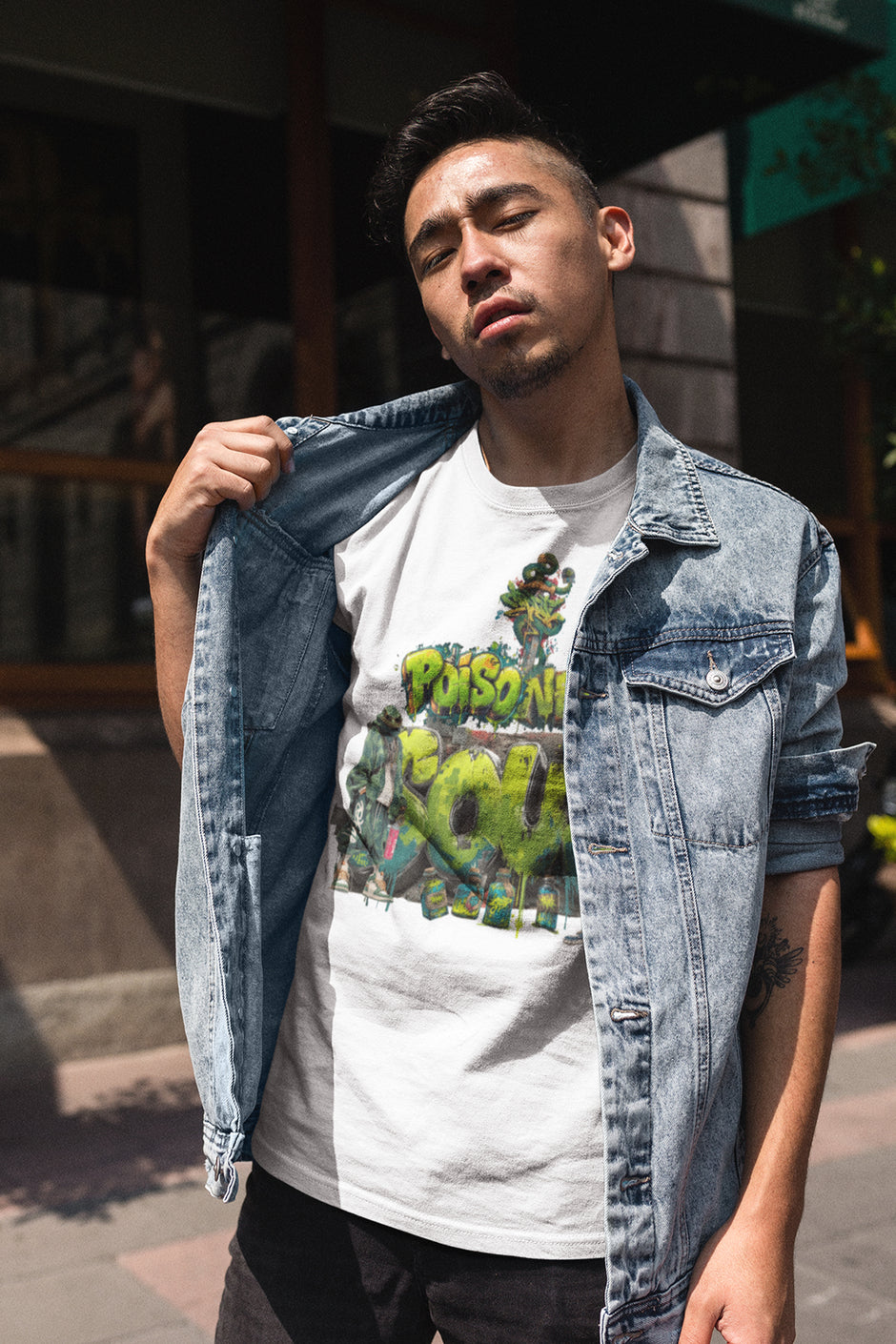 Herren T-Shirt Snowtigz Poisoned Soul mit Schlangen Graffiti Artwork