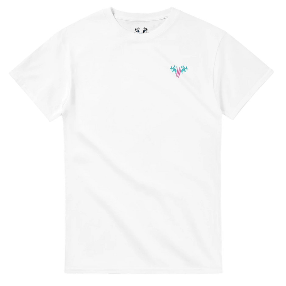 Damen Shirt Snowtigz Slow but Strong Schildkröten Surf Style auf der Rückseite. Brand Logo von Snowtigz auf der Vorderseite.