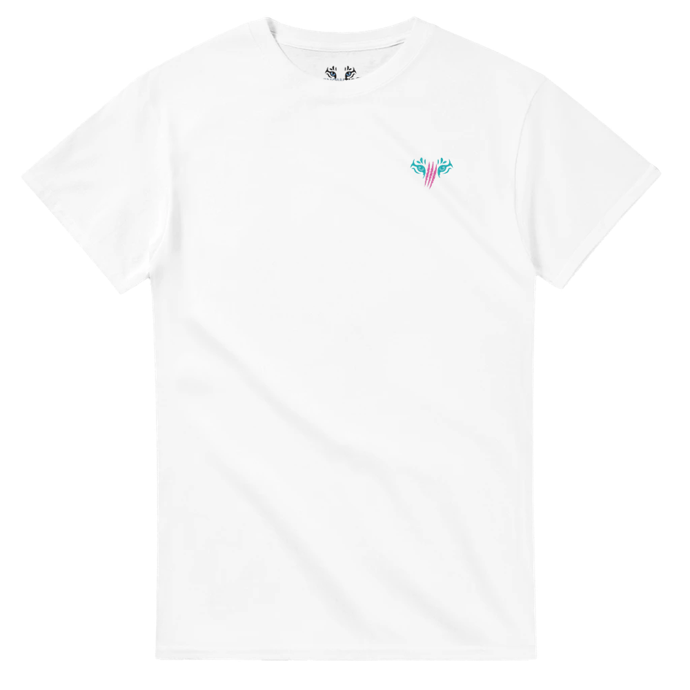 Damen Shirt Snowtigz Slow but Strong Schildkröten Surf Style auf der Rückseite. Brand Logo von Snowtigz auf der Vorderseite.