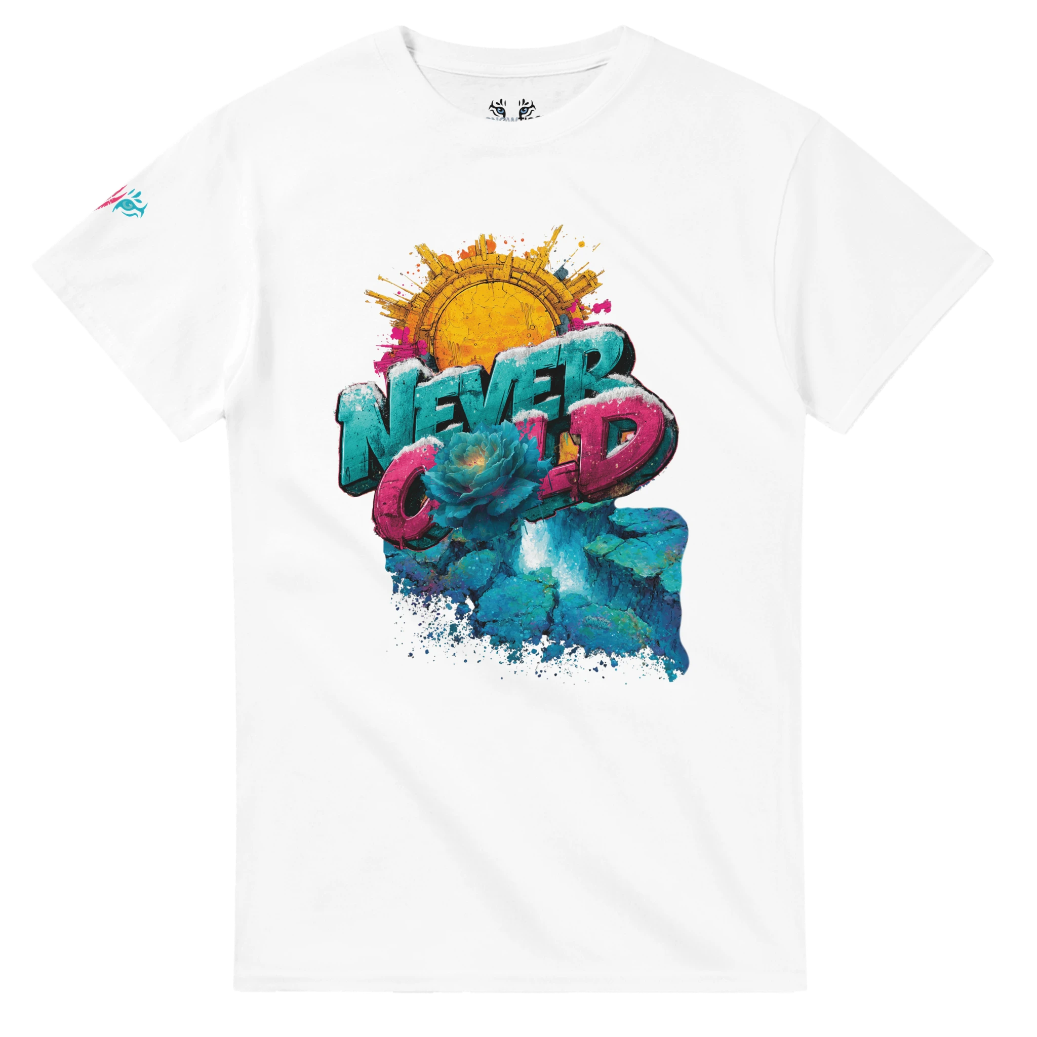 Damen T-Shirt Snowtigz Never Cold Streetwear mit Graffiti Design