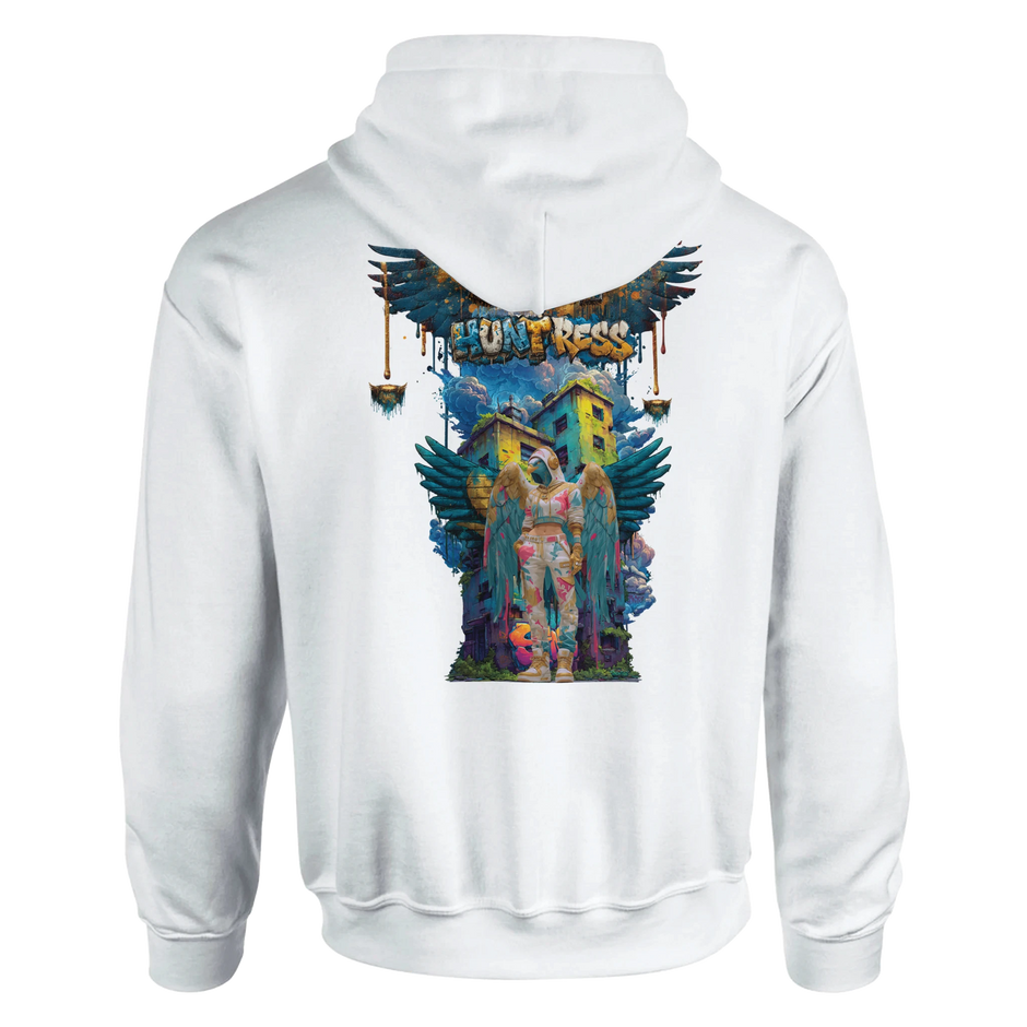 Jungle Expedition Hoodie mit Frauengestalt und Flügeln