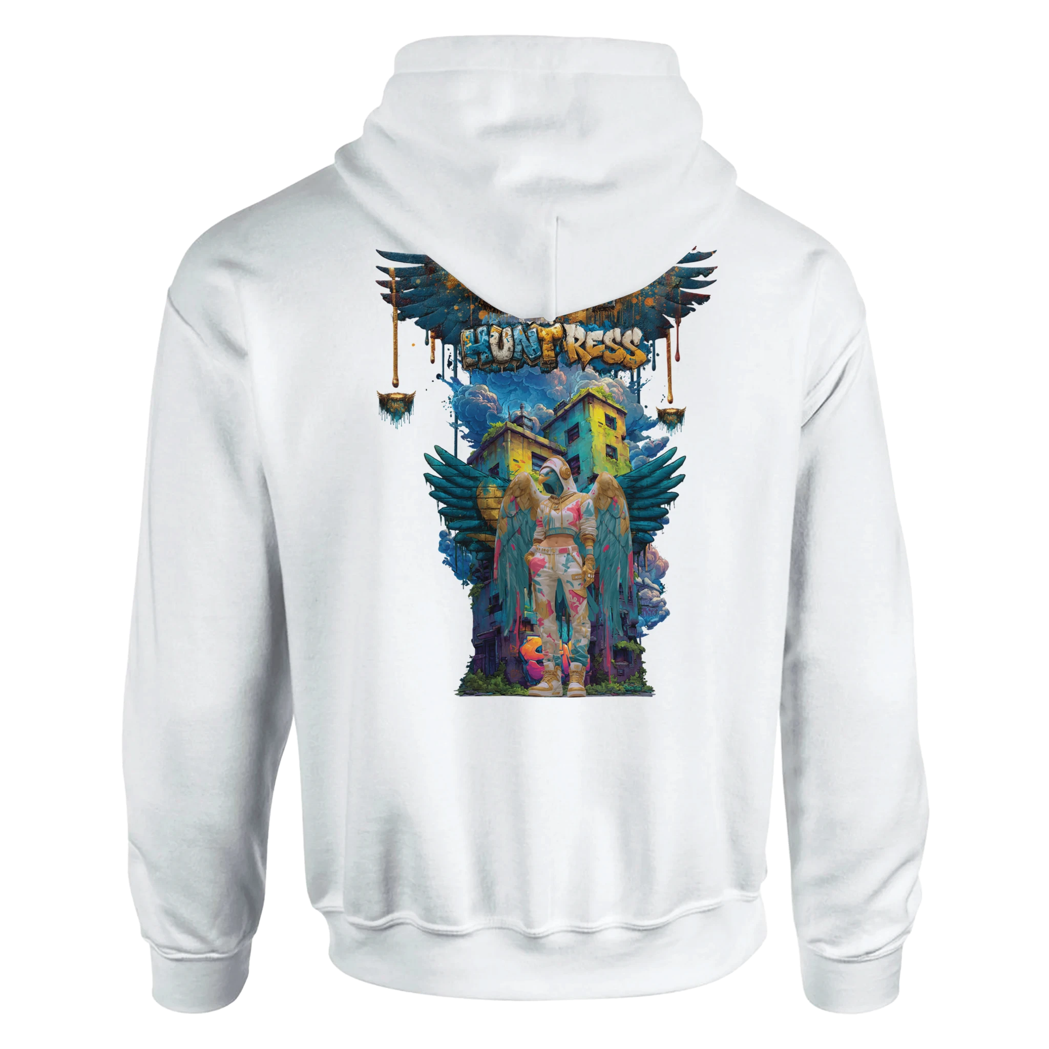 Jungle Expedition Hoodie mit Frauengestalt und Flügeln