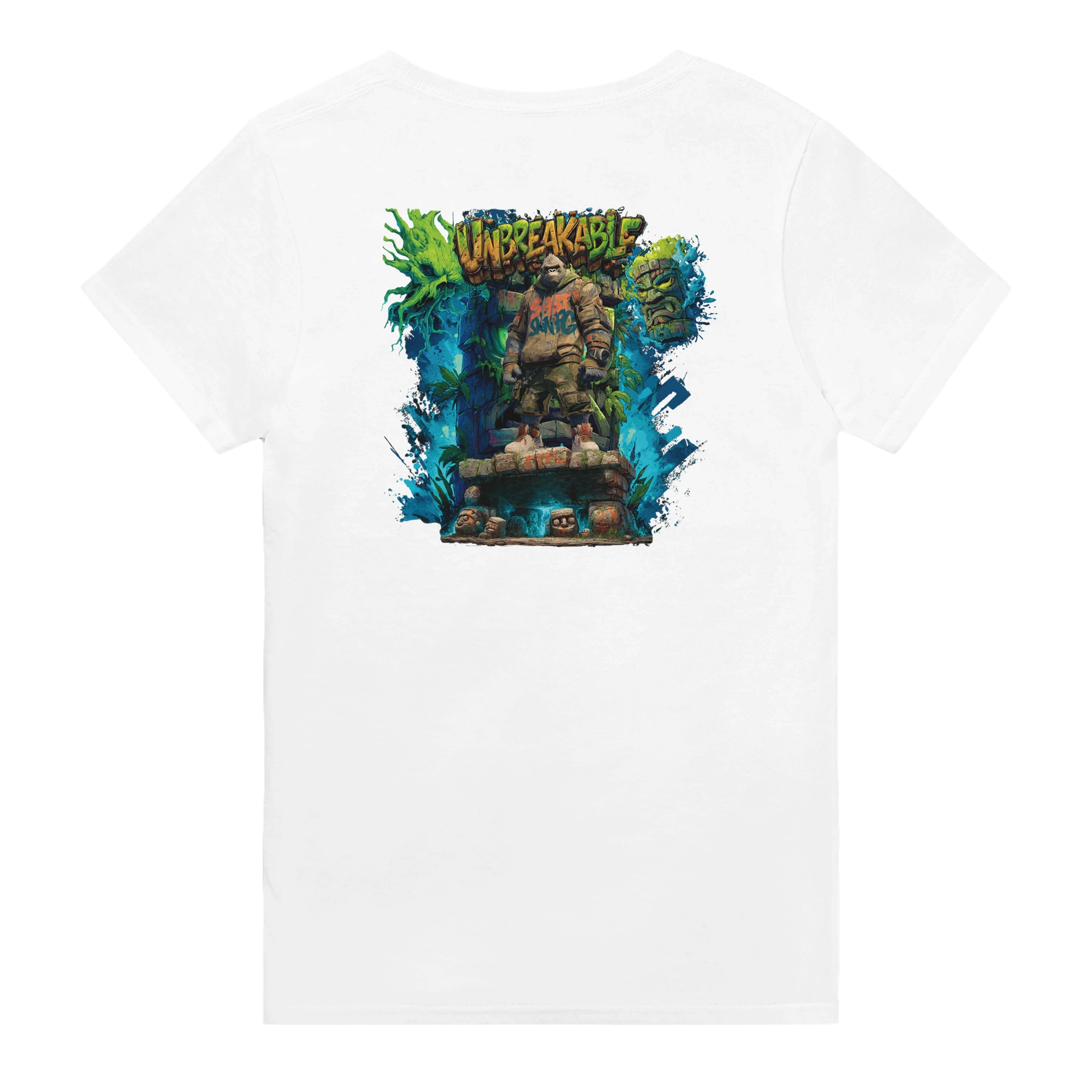 Jungle Expedition Shirt mit Gorilla und Tribal-Design