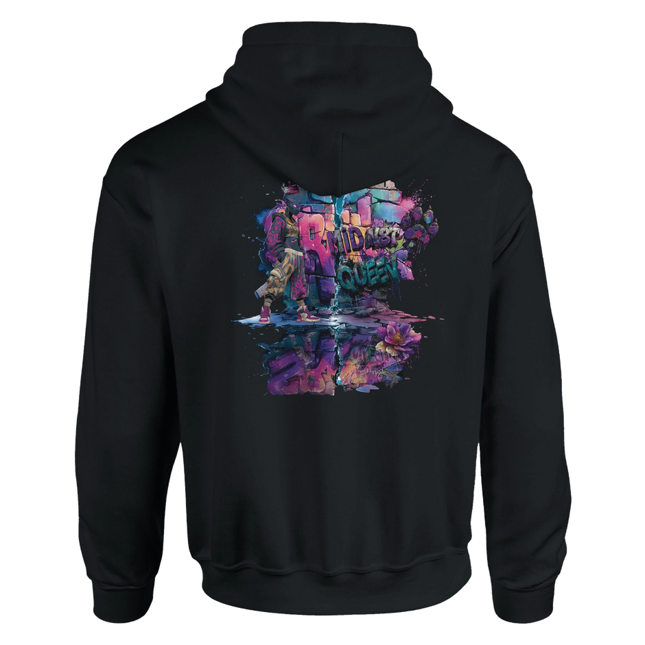 Damen Hoodie Snowtigz Midn8t Queen mit Nacht-Graffiti Design