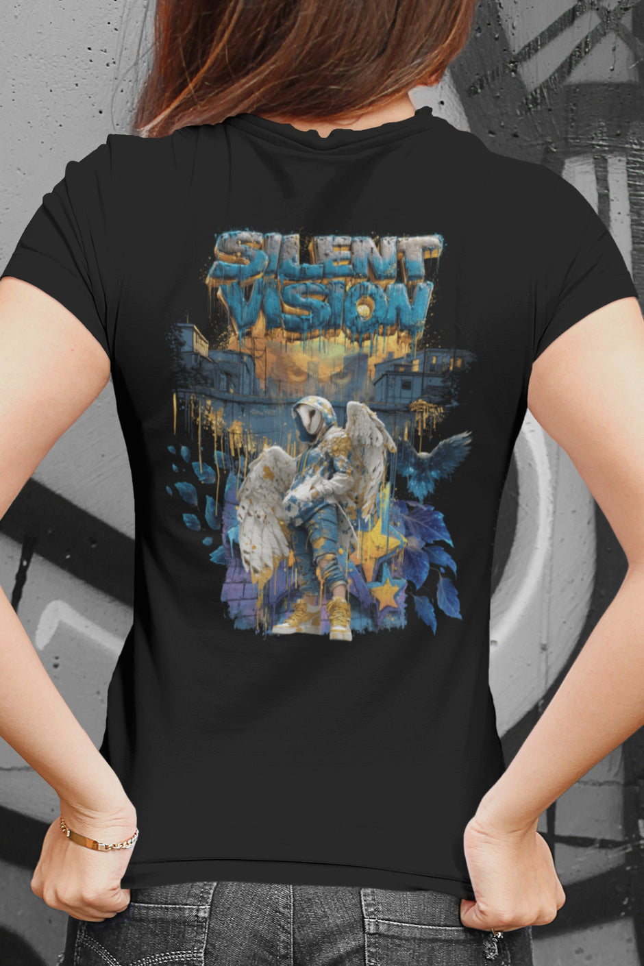 Snowtigz Silent Vision Shirt mit Gold- und Blautönen