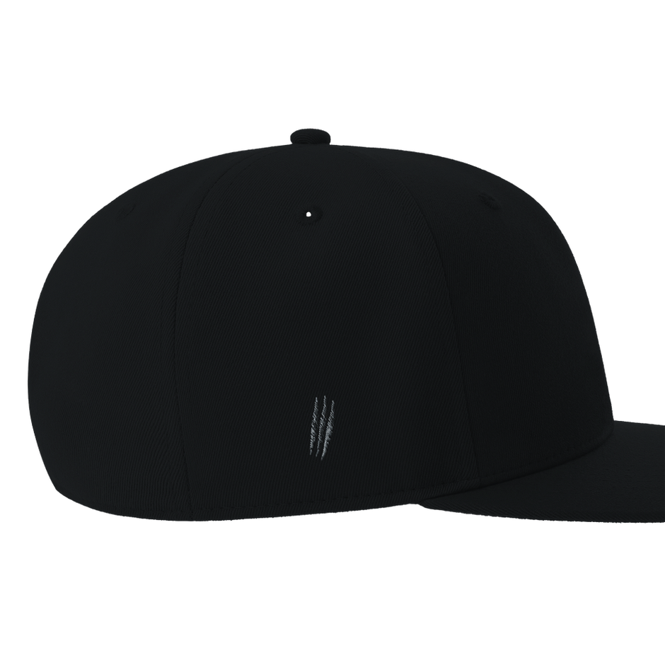 Schwarze Snowtigz Snapback Pure Ice Flow Stickerei Cap