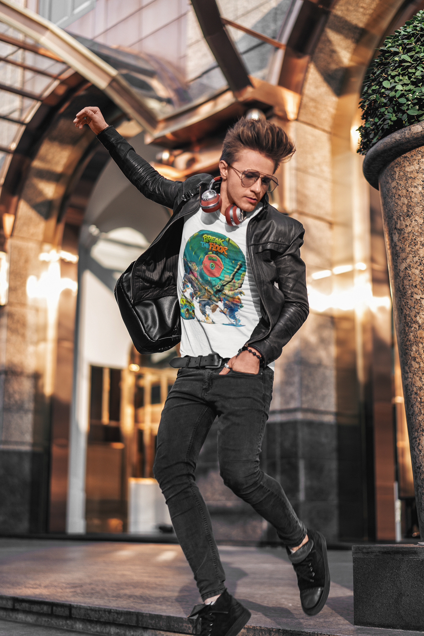 Urban Streetwear Herren Shirt „Break the Floor“