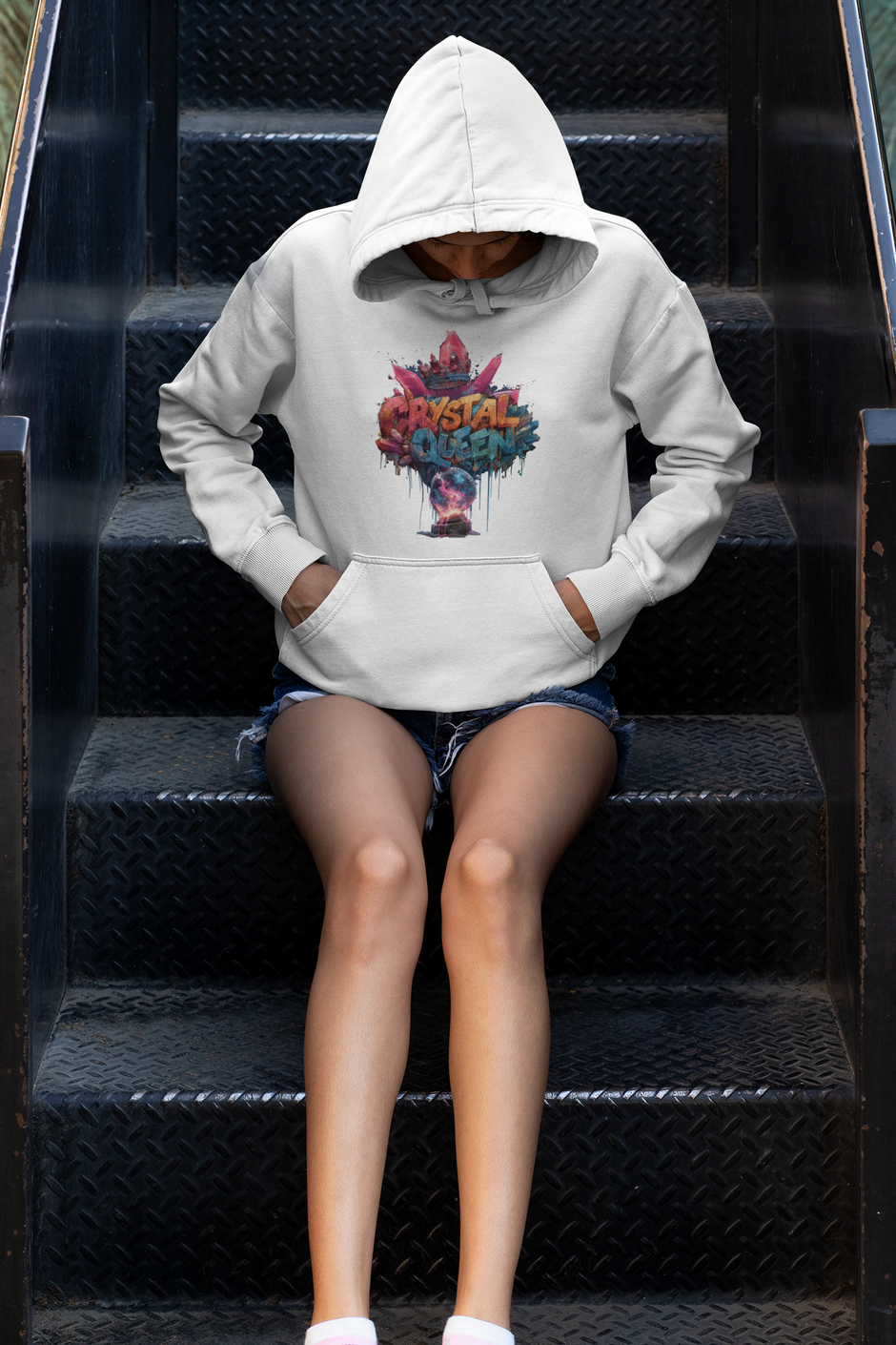 Snowtigz Damen Hoodie Frontprint „Crystal Queen“