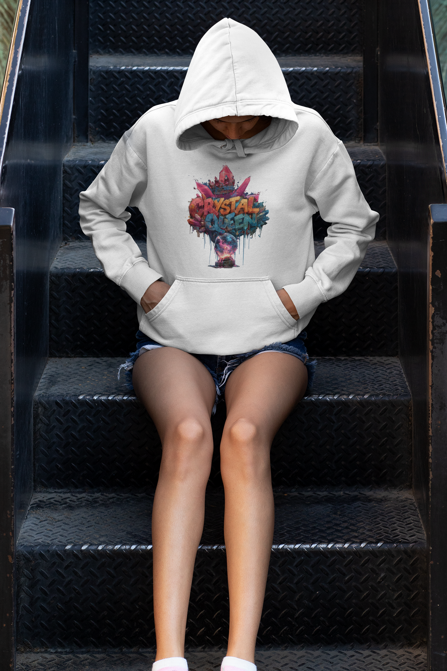Snowtigz Damen Hoodie Frontprint „Crystal Queen“