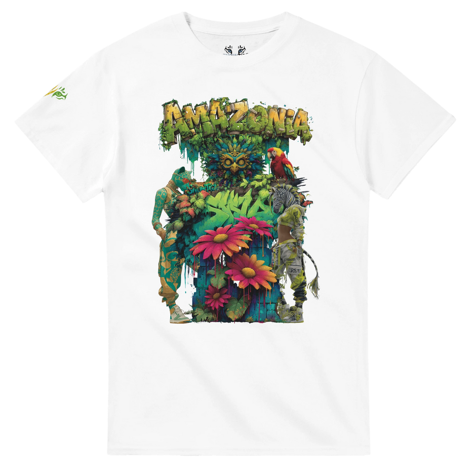 Damen Frontprint Shirt Snowtigz Amazonia mit farbenstarkem Motiv