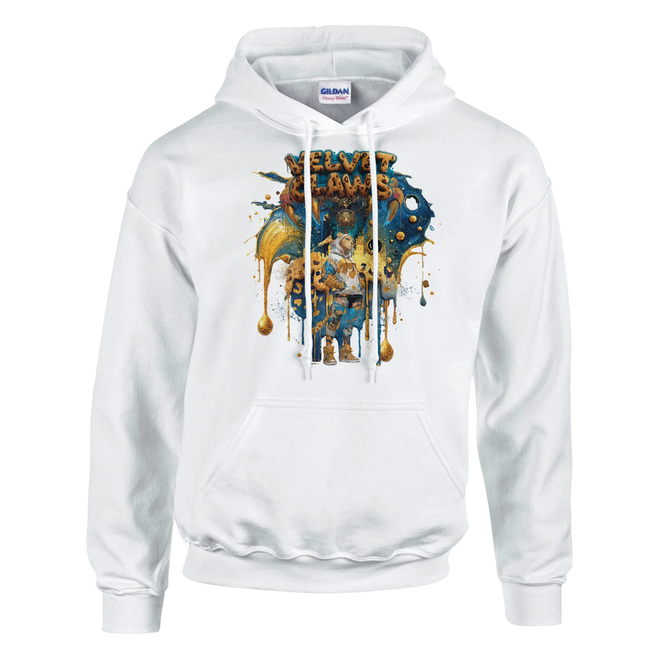 Streetwear Damen Hoodie mit Leopardin Frontprint