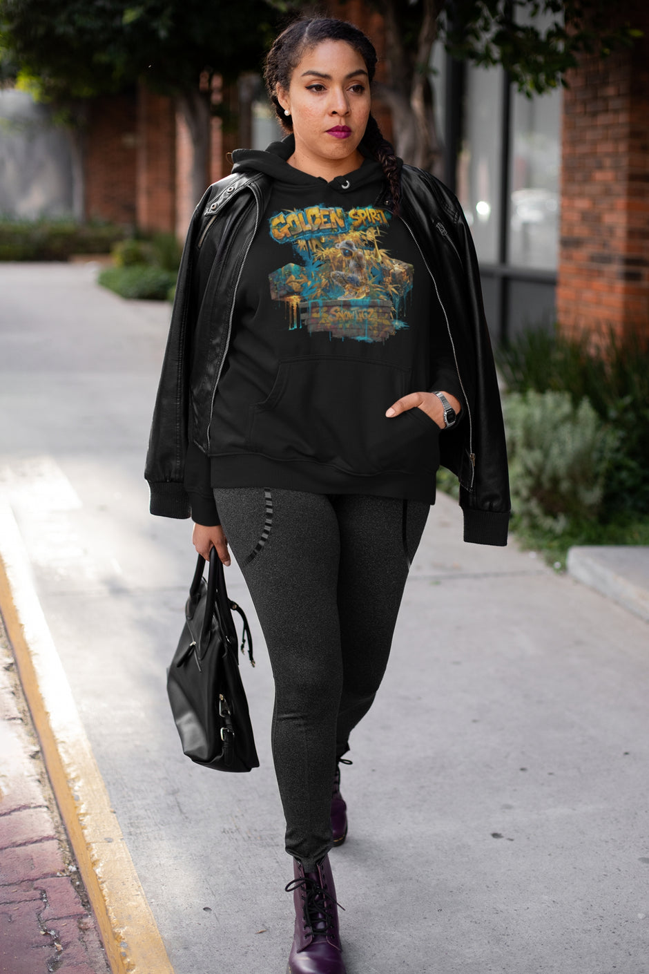 Snowtigz Damen Hoodie Frontprint „Golden Spirit“