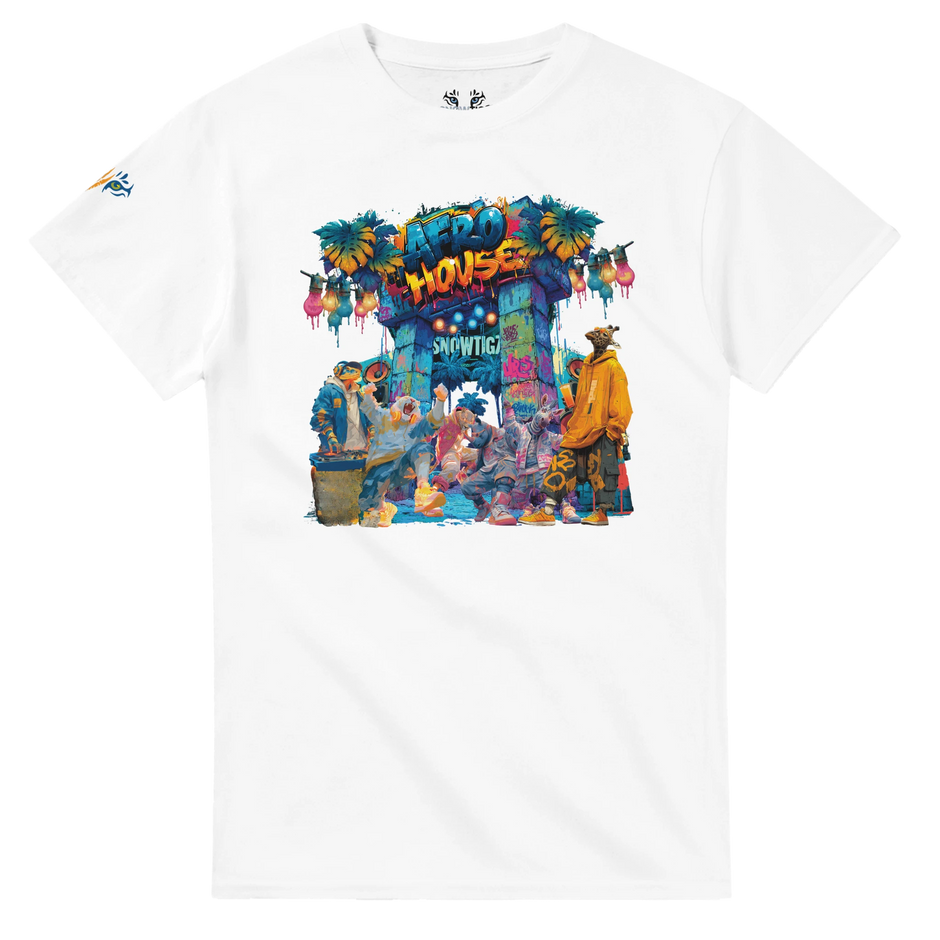Urban Herren Shirt Afro House mit DJ und Dancefloor