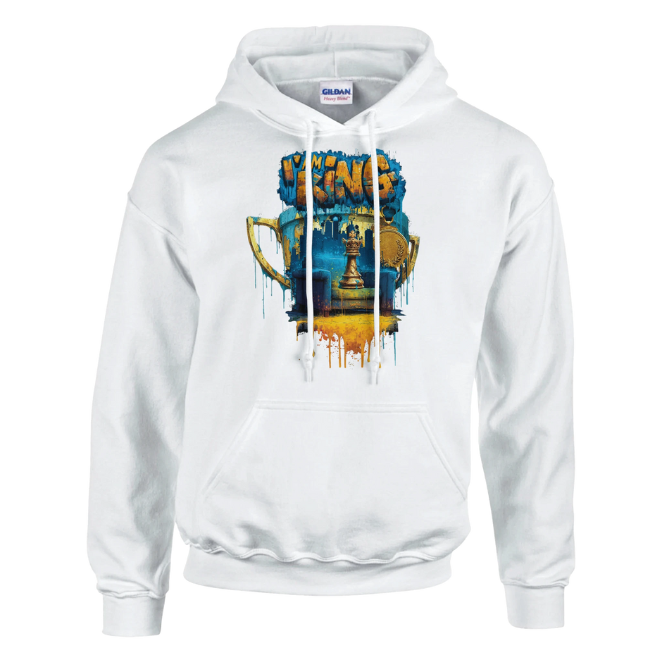 Urban Herren Hoodie I Am King mit eisiger Typografie