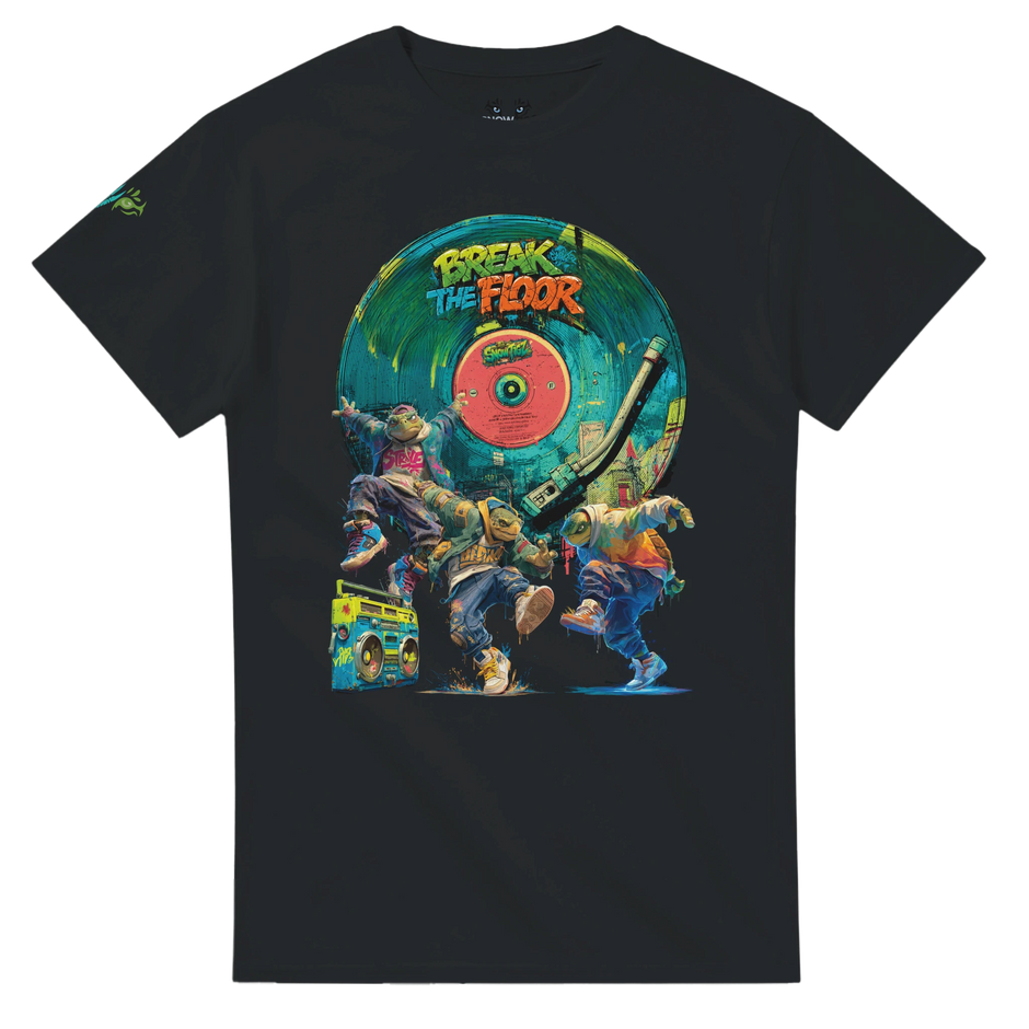 Herren T-Shirt mit B-Boy Breakdance Schildkröten
