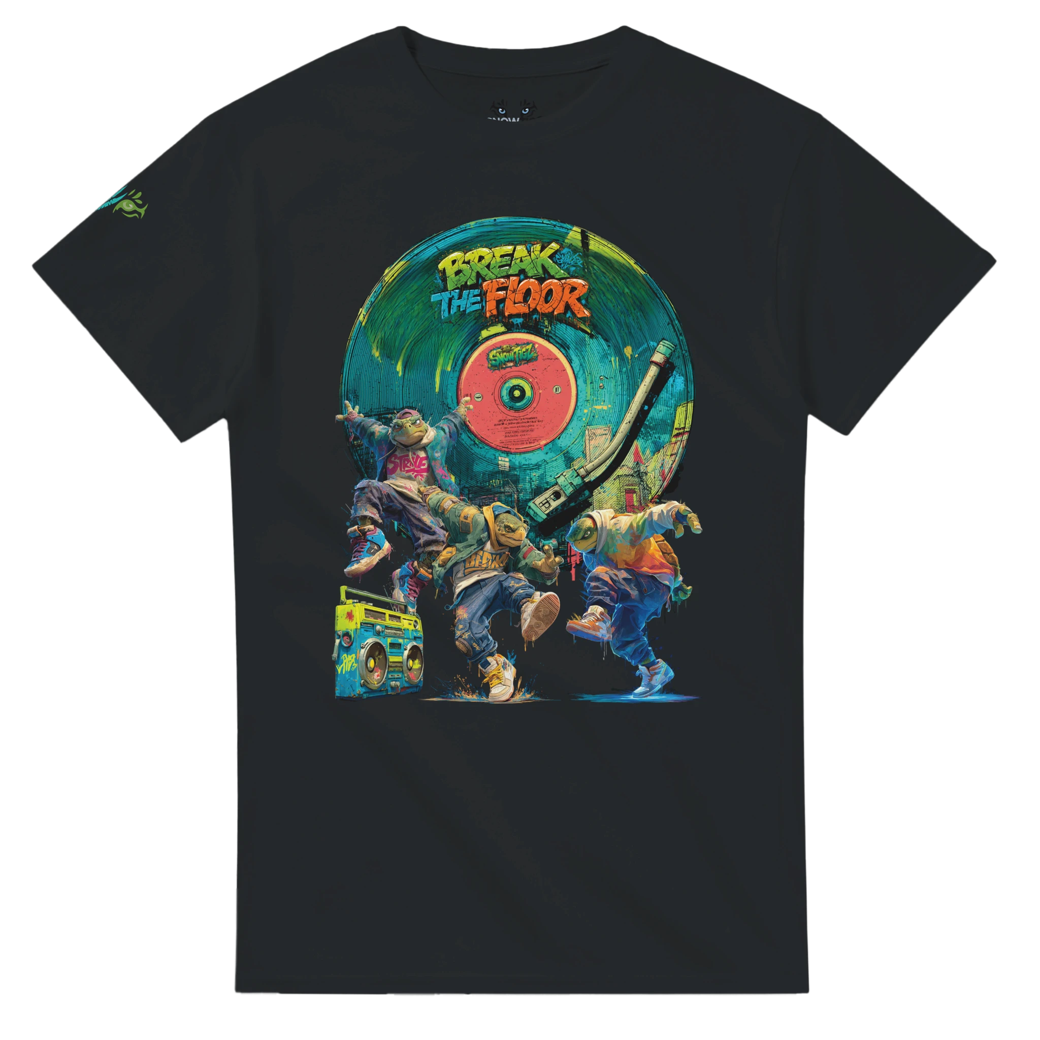 Herren T-Shirt mit B-Boy Breakdance Schildkröten