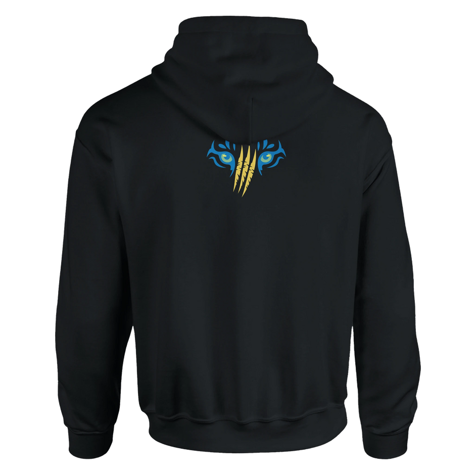Damen Hoodie Golden Spirit mit Graffiti und Goldlaub