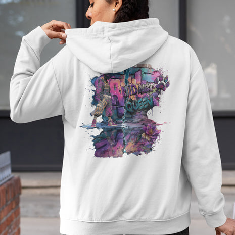 Damen Hoodie Snowtigz Midn8t Queen mit Panther Backprint