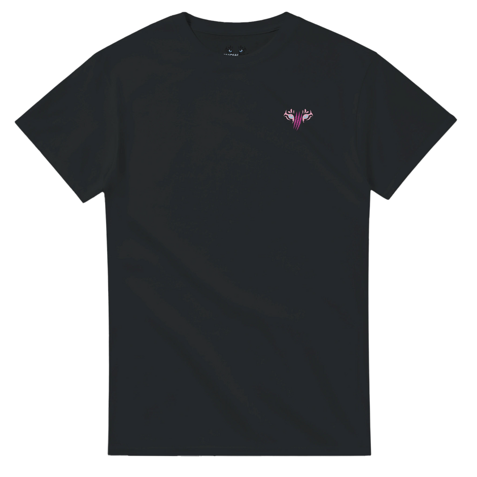 Damen T-Shirt mit Graffiti Sonnenbrille und Drink