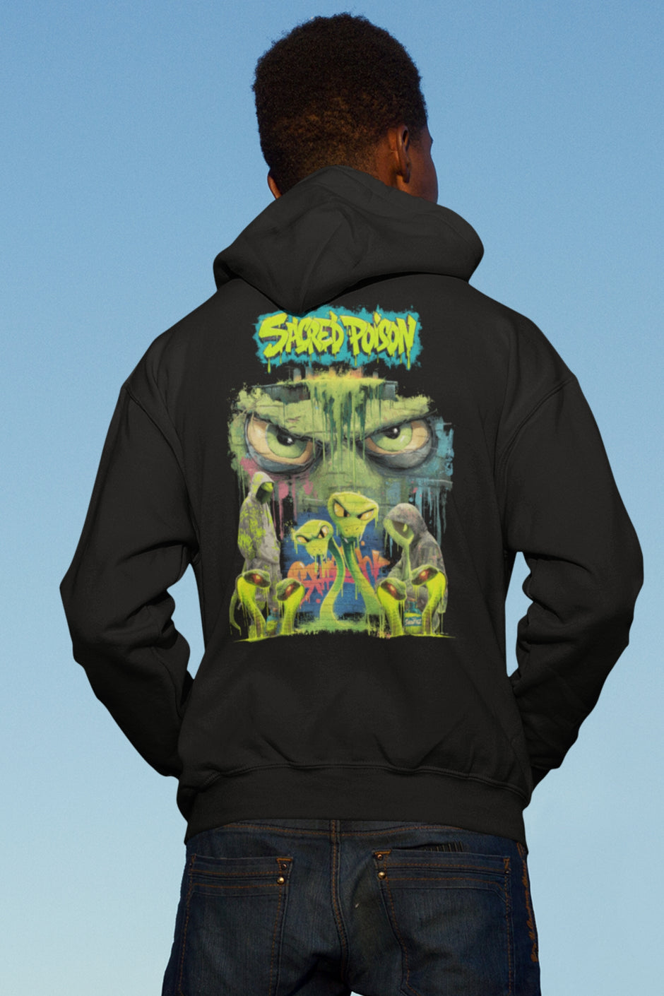 Snowtigz Herren Hoodie Backprint „Sacred Poison“