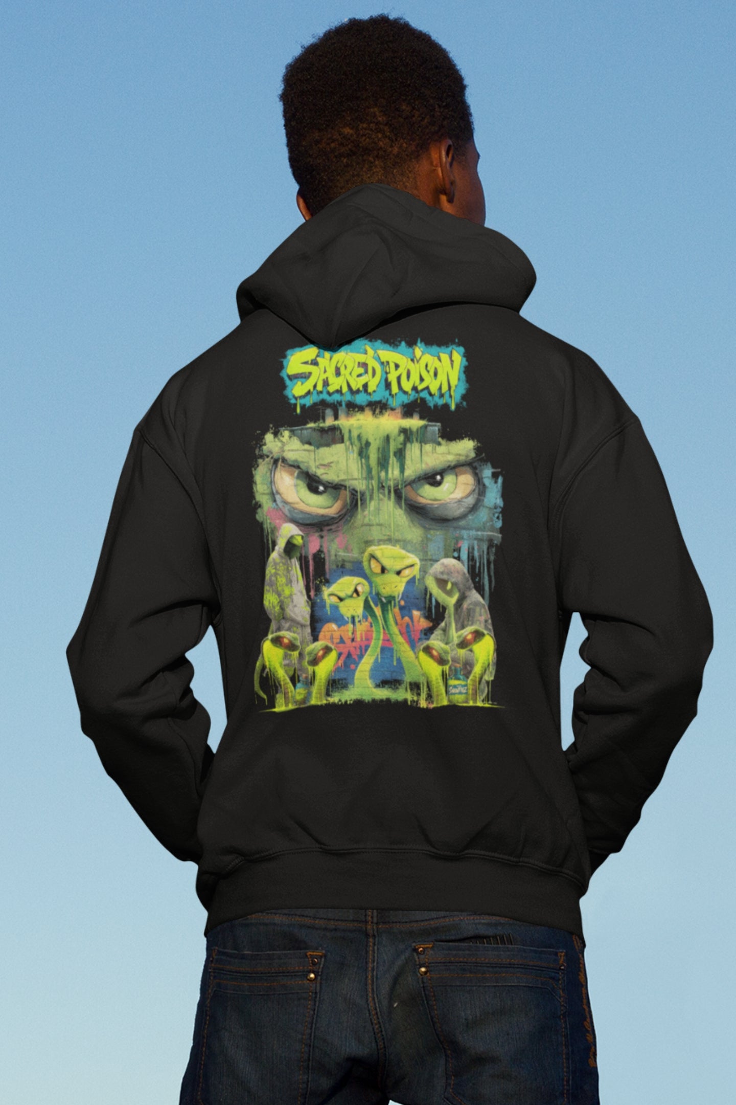 Snowtigz Herren Hoodie Backprint „Sacred Poison“