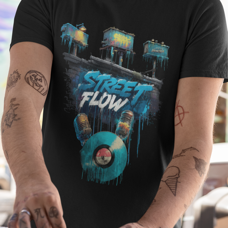 Snowtigz Herren T-Shirt Frontprint „Street Flow“