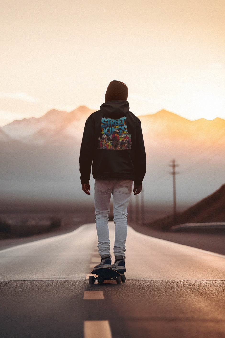 Herren Hoodie Snowtigz Street Kings mit Backprint Design