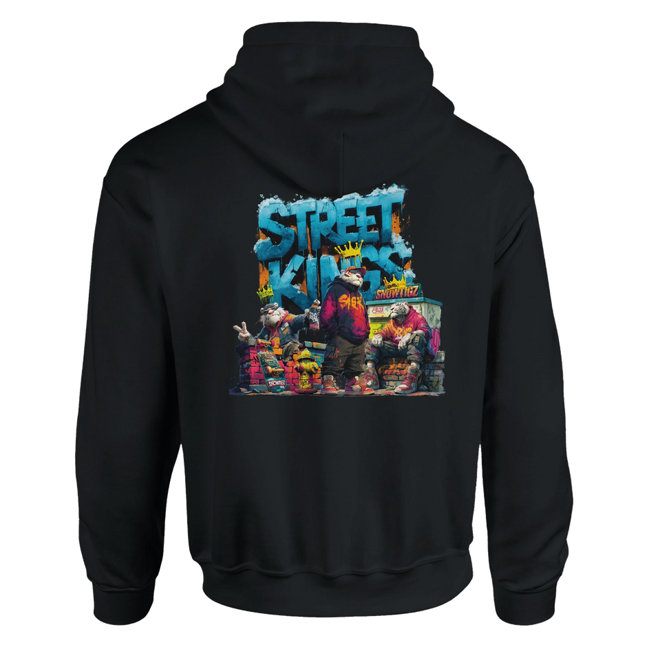 Detailaufnahme Street Kings Hoodie Herren Graffiti Artwork