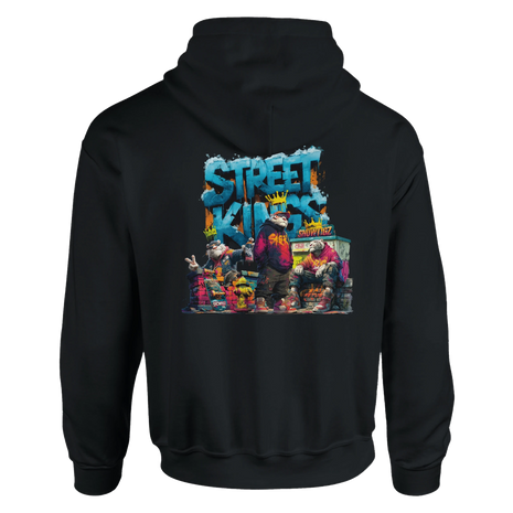 Detailaufnahme Street Kings Hoodie Herren Graffiti Artwork