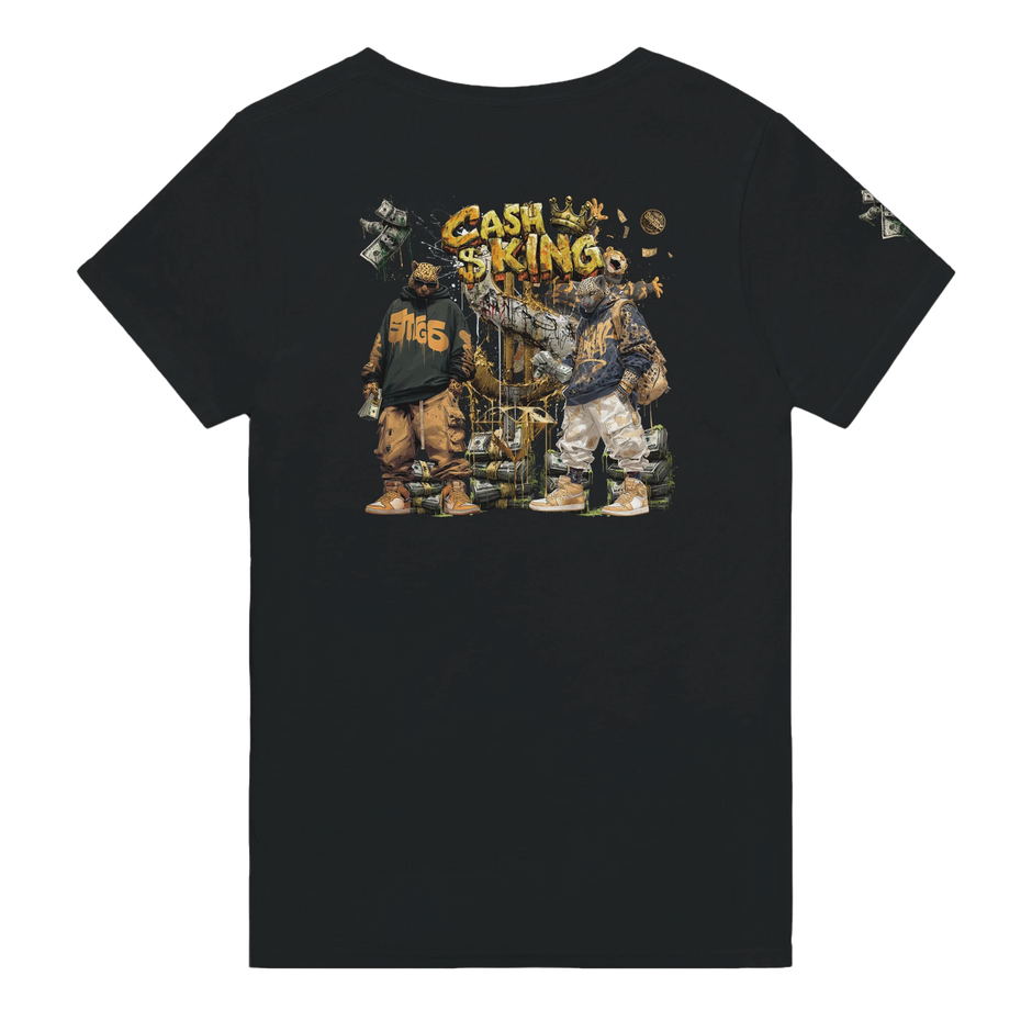 Urban Streetwear Shirt mit Leopard und Dollar-Motiv