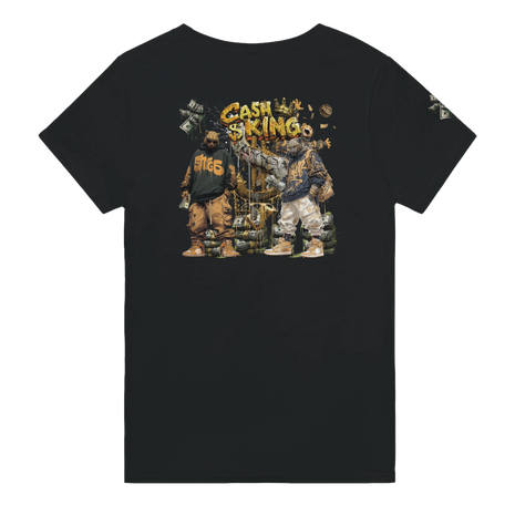 Urban Streetwear Shirt mit Leopard und Dollar-Motiv