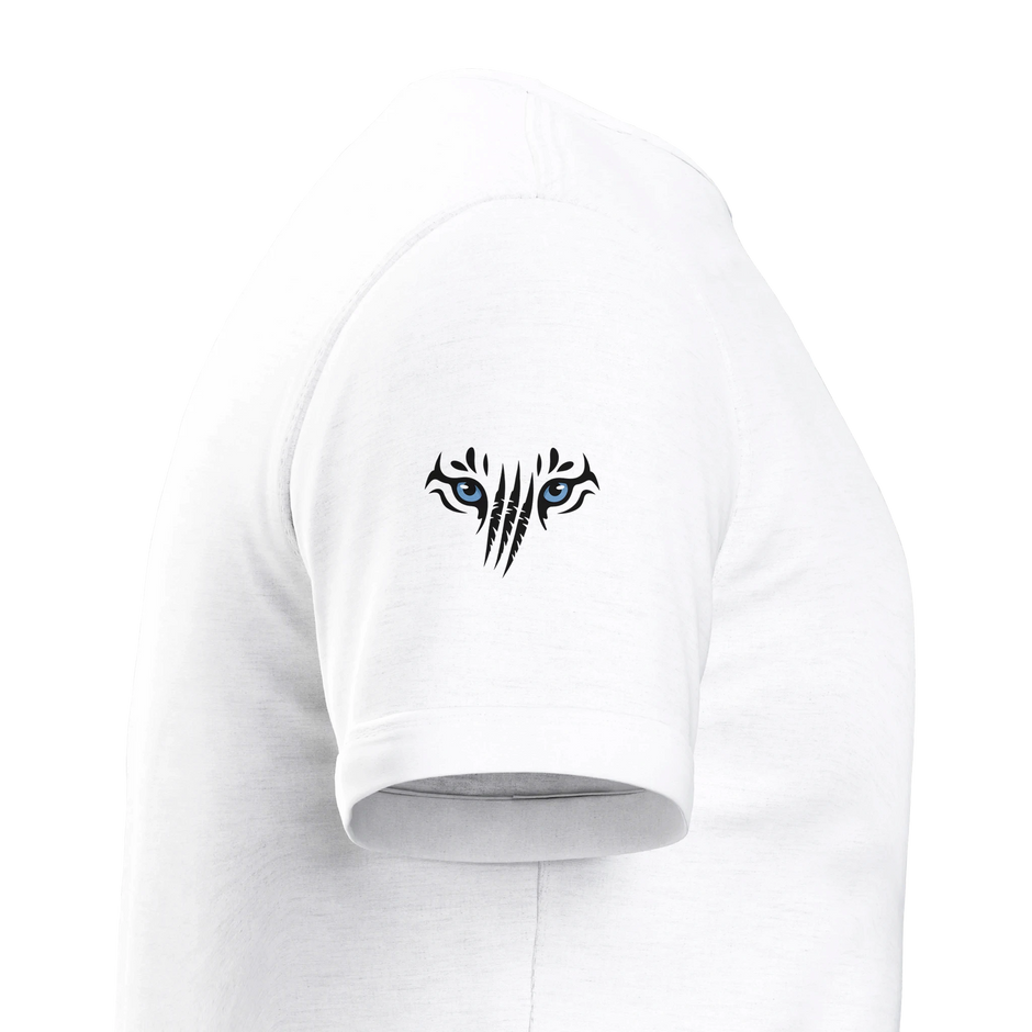Snowtigz Herren T-Shirt mit Tigeraugen und Krallenprint auf dem Ärmel