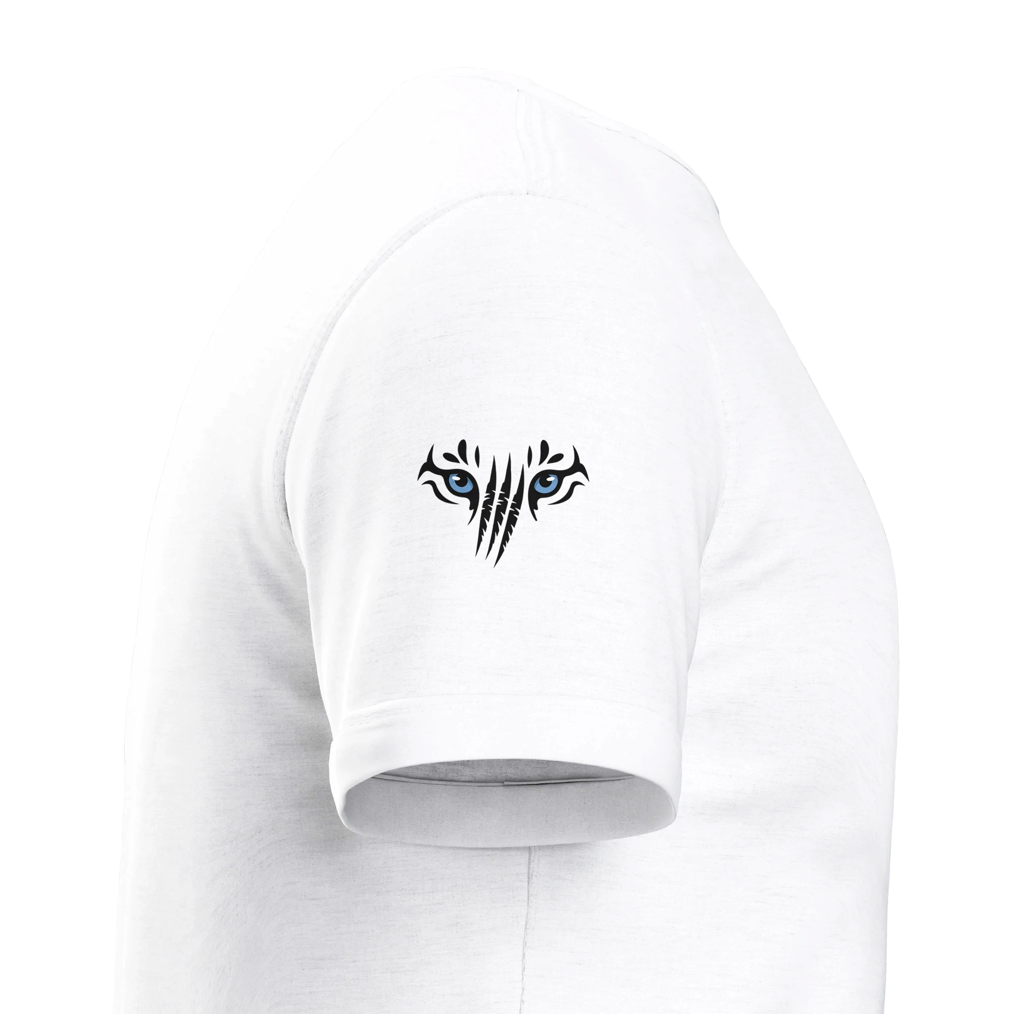 Snowtigz Herren T-Shirt mit Tigeraugen und Krallenprint auf dem Ärmel