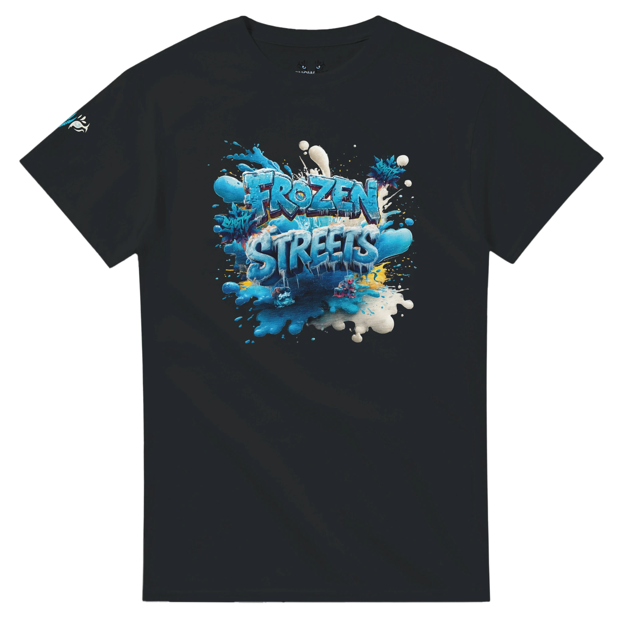 Urban Streetwear Herren Shirt Frozen Streets in Blau