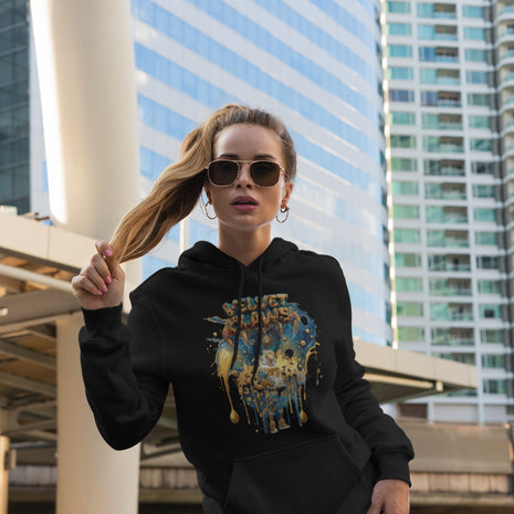 Snowtigz Damen Hoodie Frontprint „Velvet Claws“