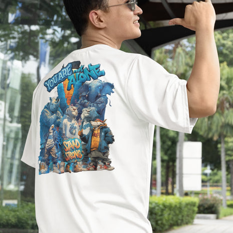 Snowtigz Herren Shirt Rückenprint You Are Not Alone