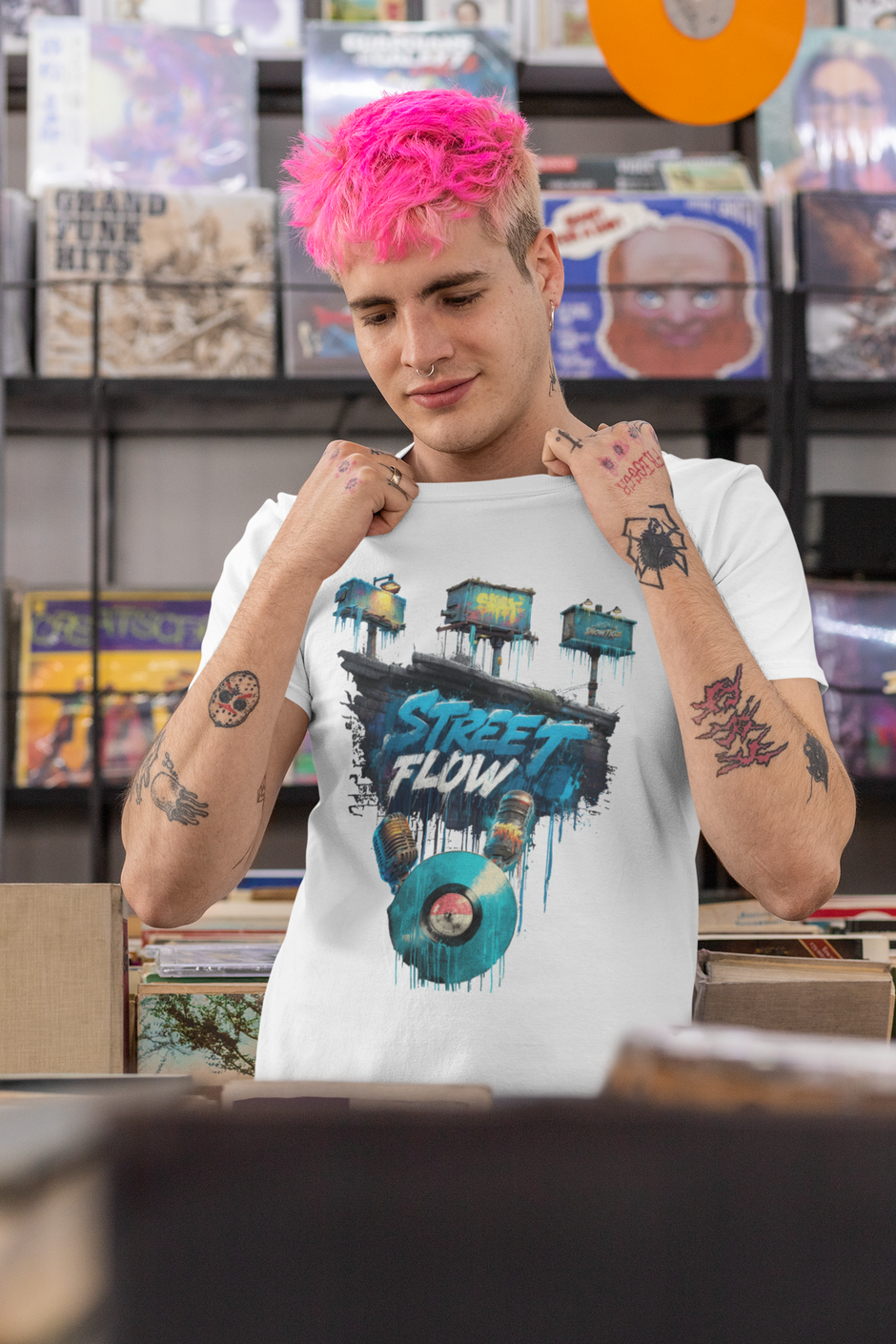 Snowtigz Urban Ice Shirt mit eisigem Graffiti Print