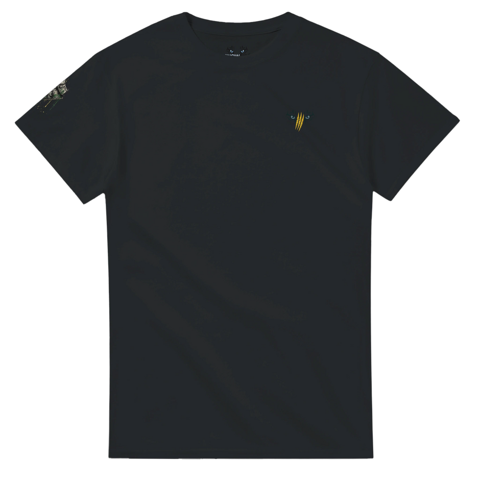 StreetStyle Backprint Shirt mit Gold-Dollarzeichen