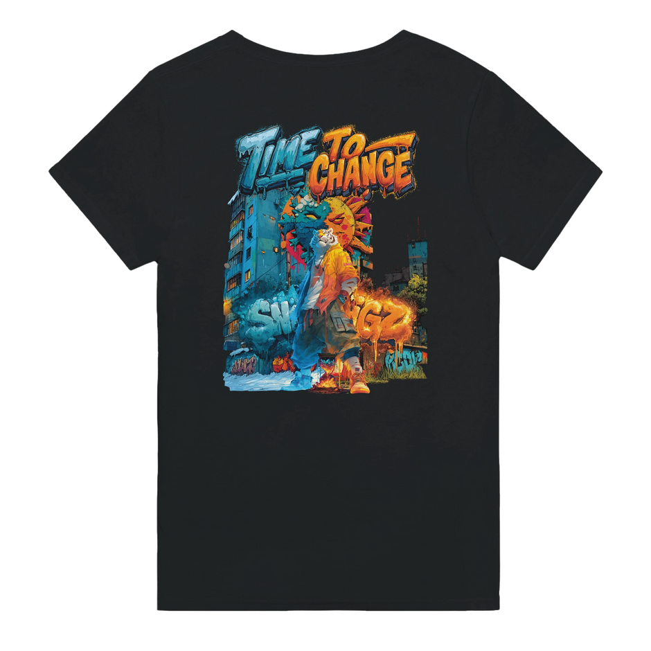 Snowtigz Streetwear Graffiti Shirt „Time to Change“