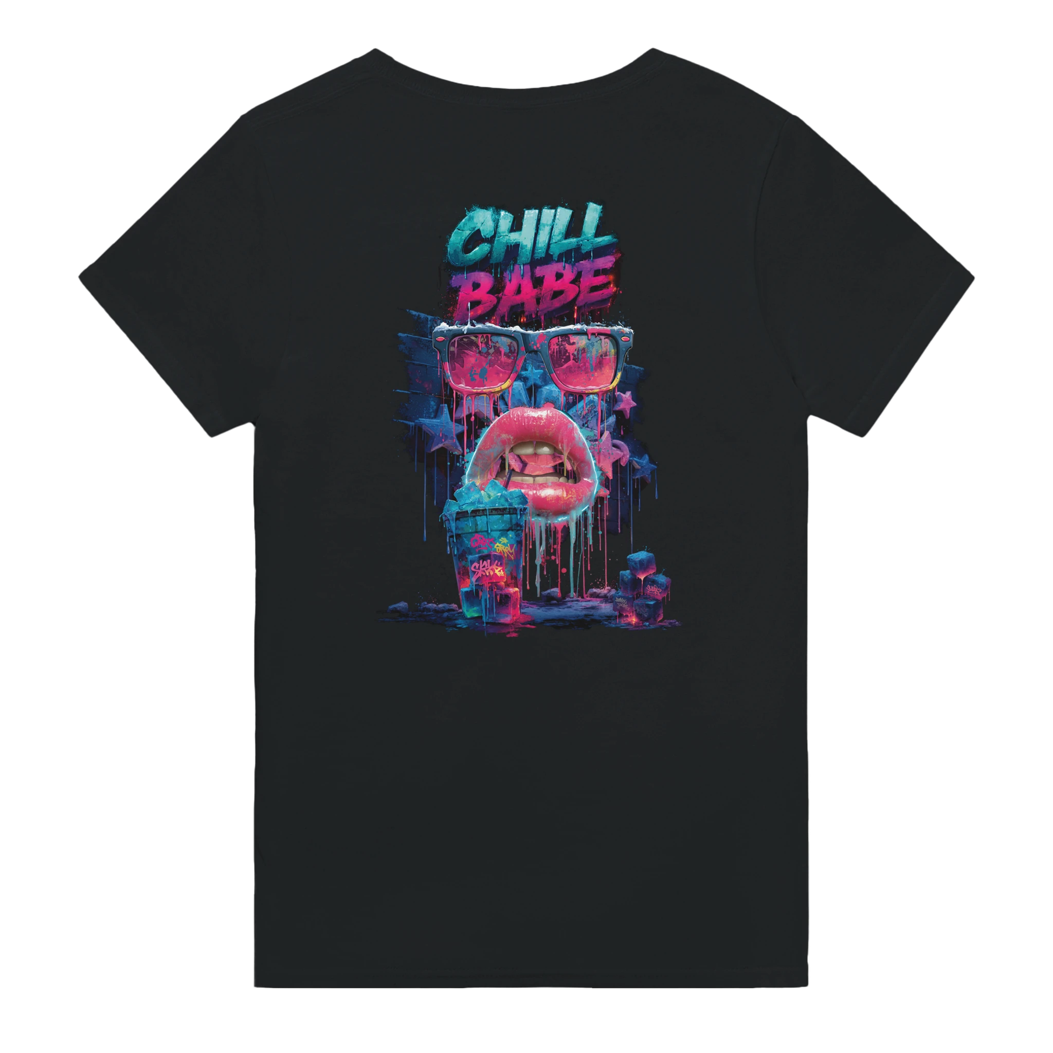 Urban Ice Specials Shirt mit pinken Lippen