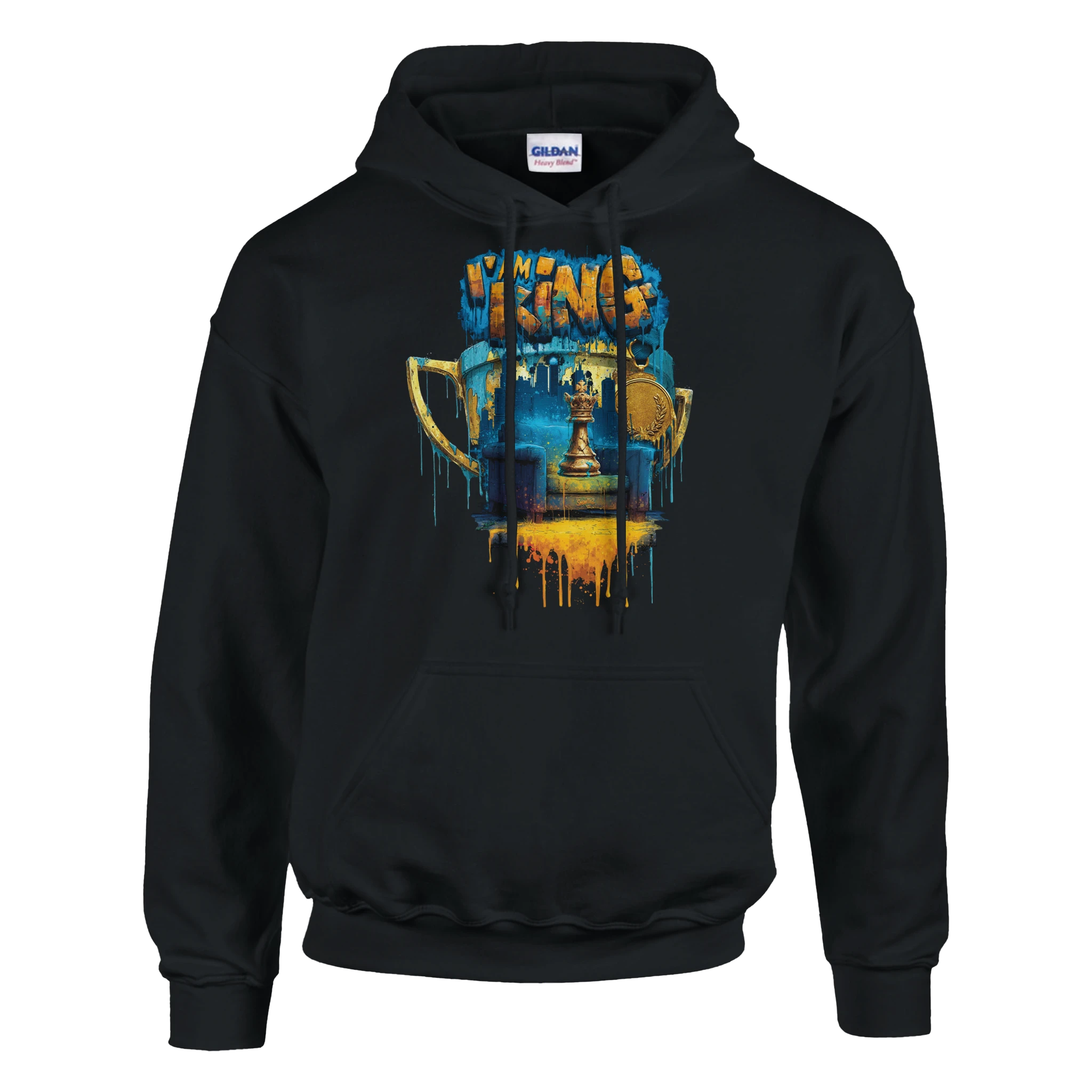 Urban Ice Specials Hoodie mit Schachfigur und Skyline