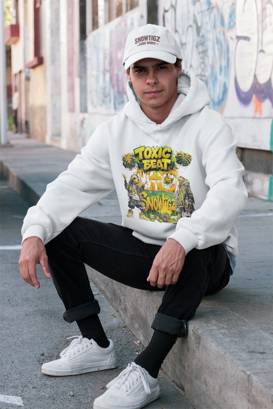 Snowtigz Toxic Beat Hoodie mit Kopfhörer-Frosch