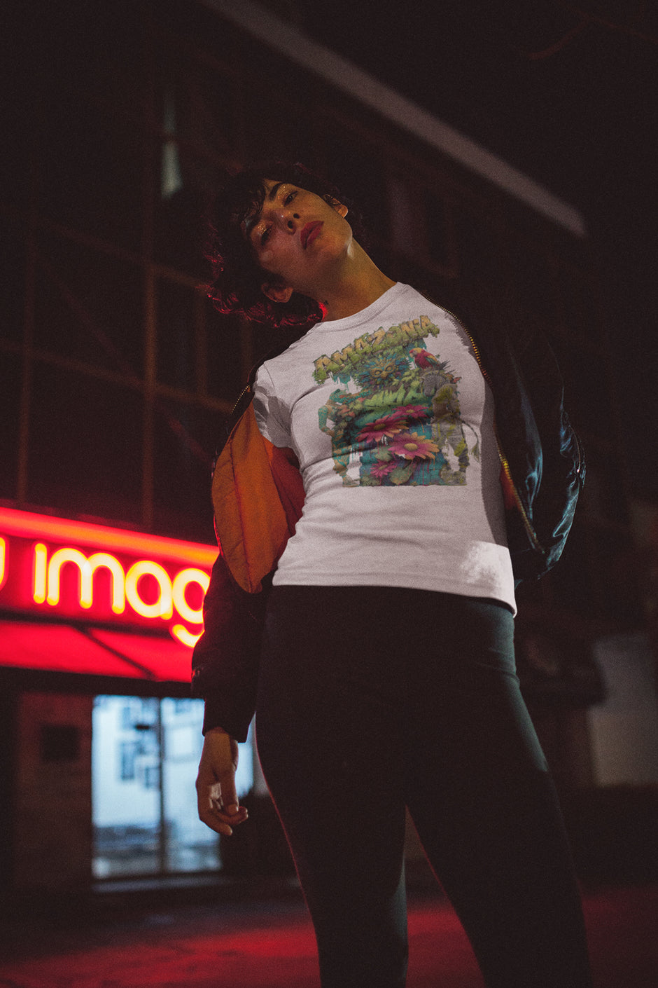 Frauen T-Shirt Snowtigz Amazonia mit tropischem Urban Style