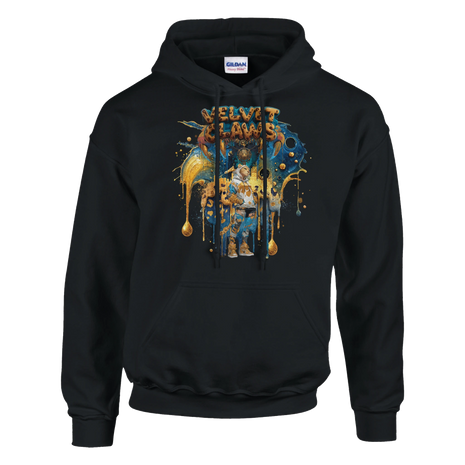 Wildlife Extended Hoodie mit Leopardin und goldenen Krallen