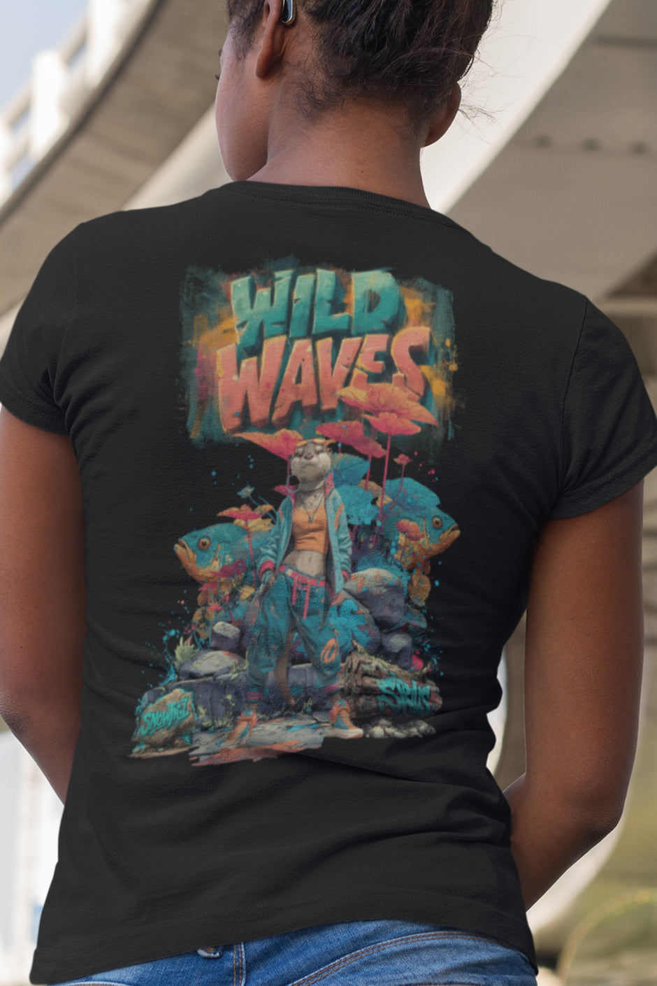 Snowtigz Wildlife Damen Shirt mit Otter-Power