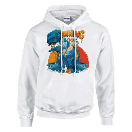 Wildlife Extended Hoodie mit drei Schakalen im Design