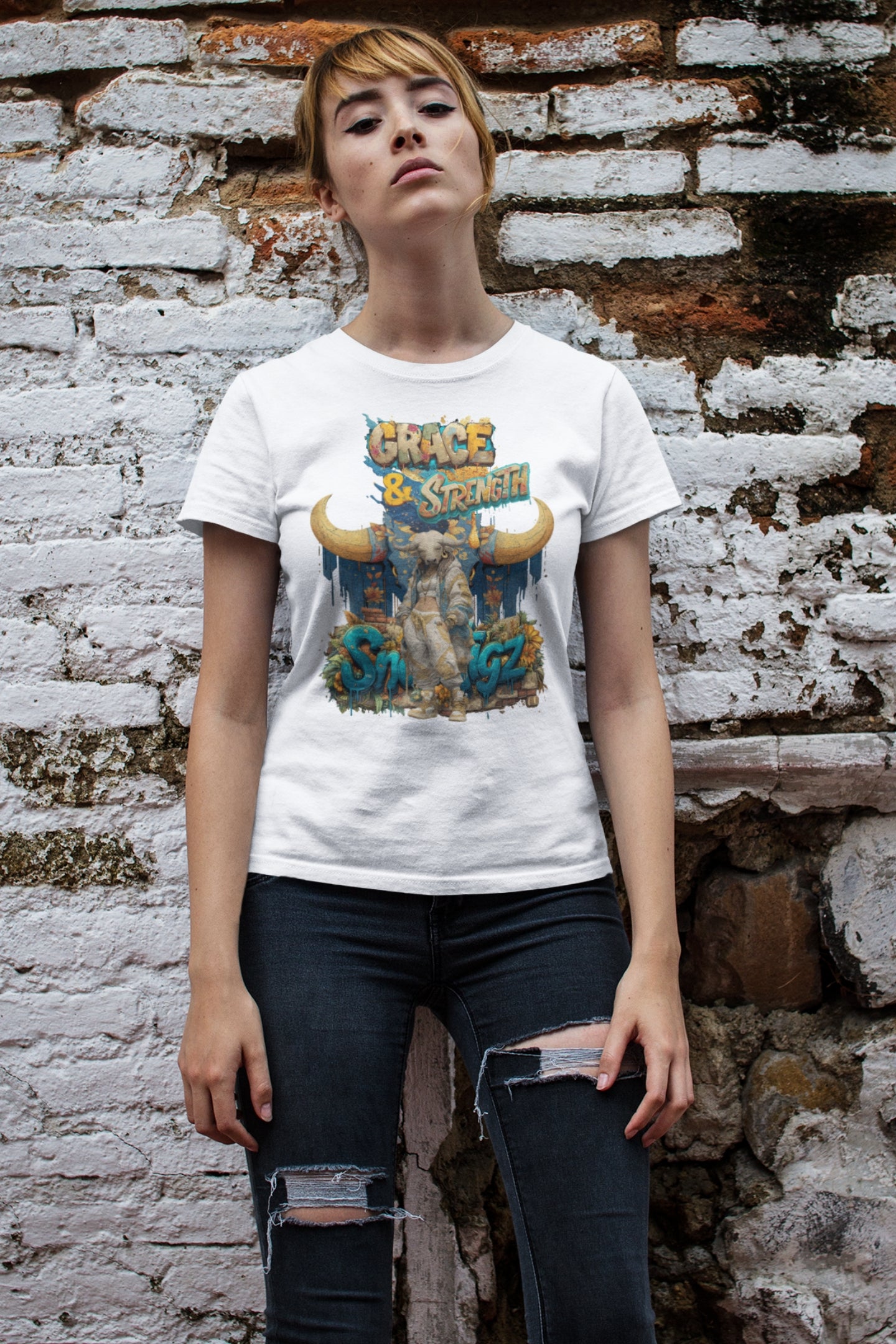 Snowtigz Grace & Strength Shirt mit weiblicher Power