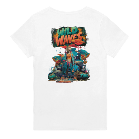 Wildlife Extended Shirt mit Otter und Fischen